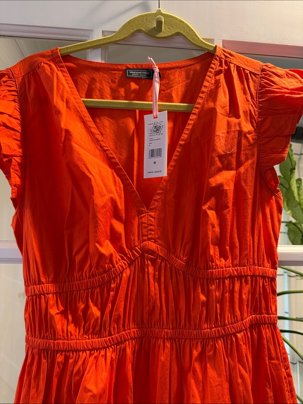 Vineyard Vines Orange V-Neck Maxi Dress - Picture 2 of 4